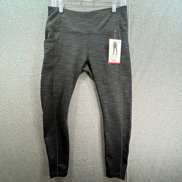 MONDETTA Black High Waisted Leddings Women's Size Medium - Picture 1 of 7